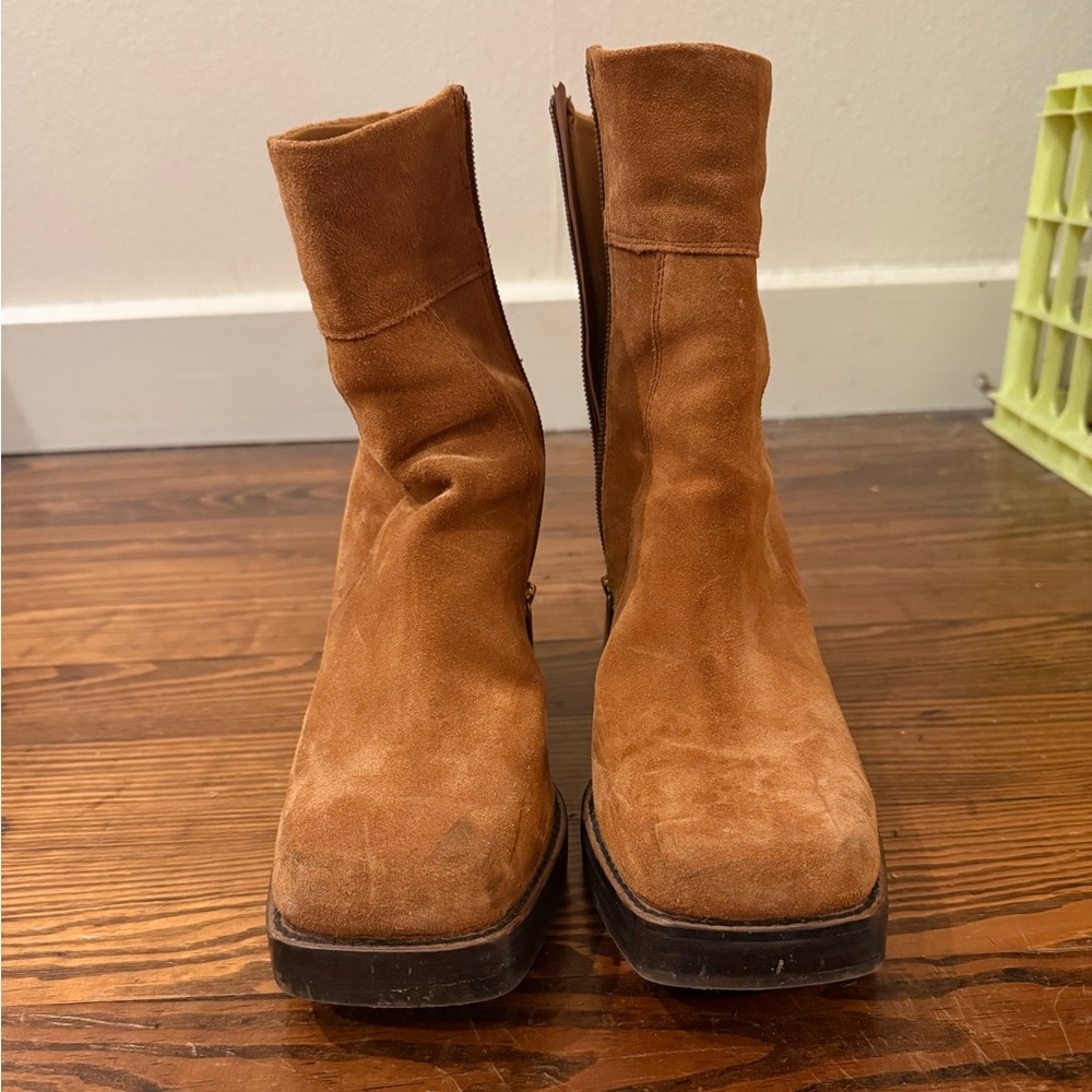 ASOS Design Wide Fit mid-heel boots